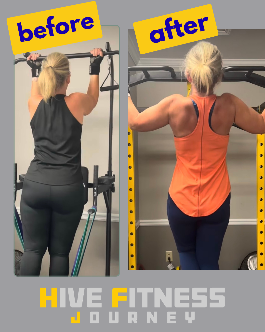 Lucy and Claudia - Hive Fitness Journey before and after transformation in Woodstock, GA