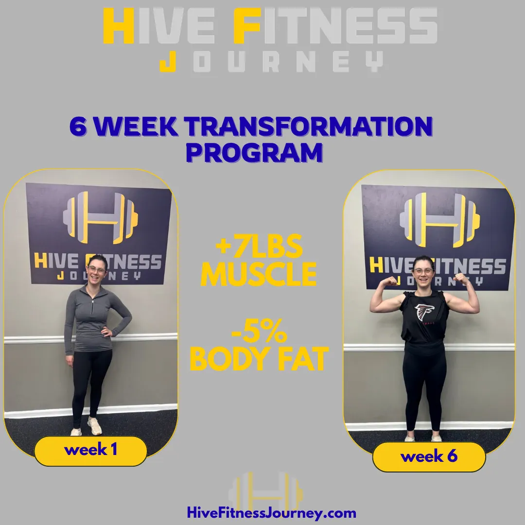 Hive Fitness Journey 6-week transformation results - Woodstock, GA